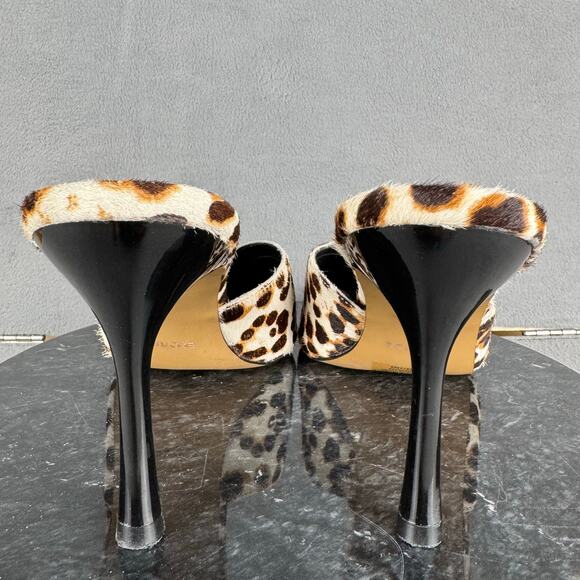 Express Platform Pump Heels Leopard Print Haircalf Women’s Size 9.5 US - Picture 4 of 8